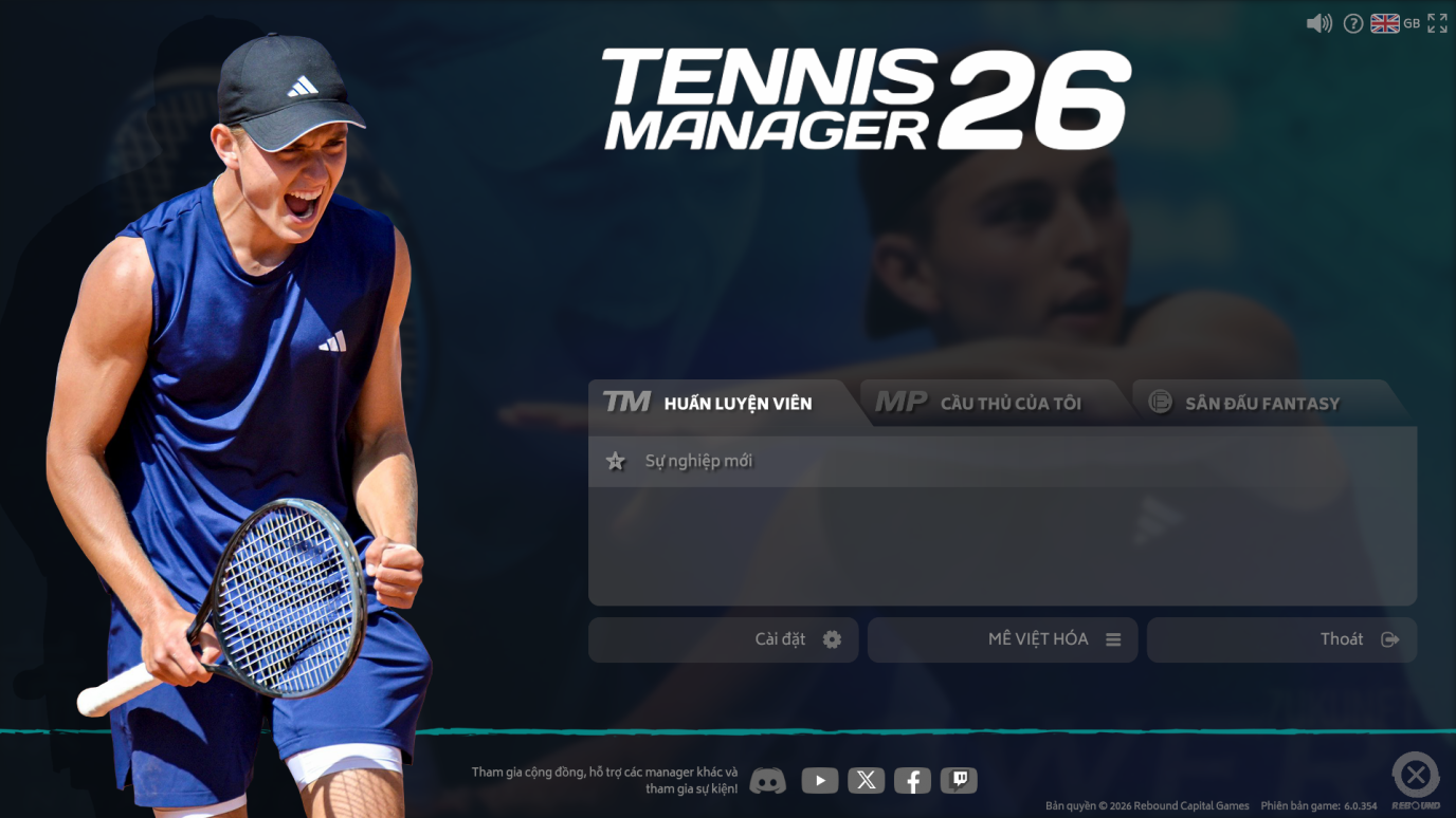 Tennis Manager 26 Việt Hóa