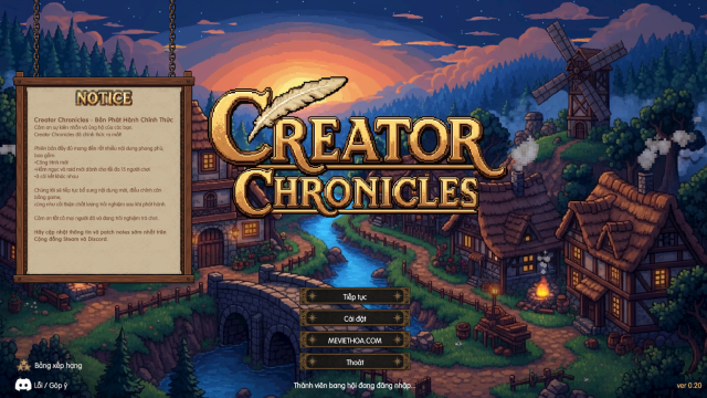 Creator Chronicles Việt Hóa